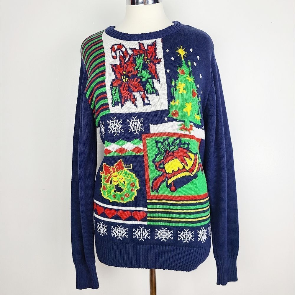 Jem Holyday Blue Sweater Sz M